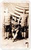 Rare Postcard of Three Patriotic African-American Doughboys